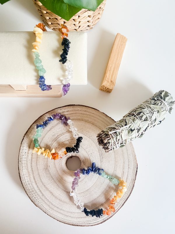 Pulsera chips de minerales - Imagen 2
